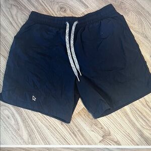Black Athletic Shorts with Drawstring
